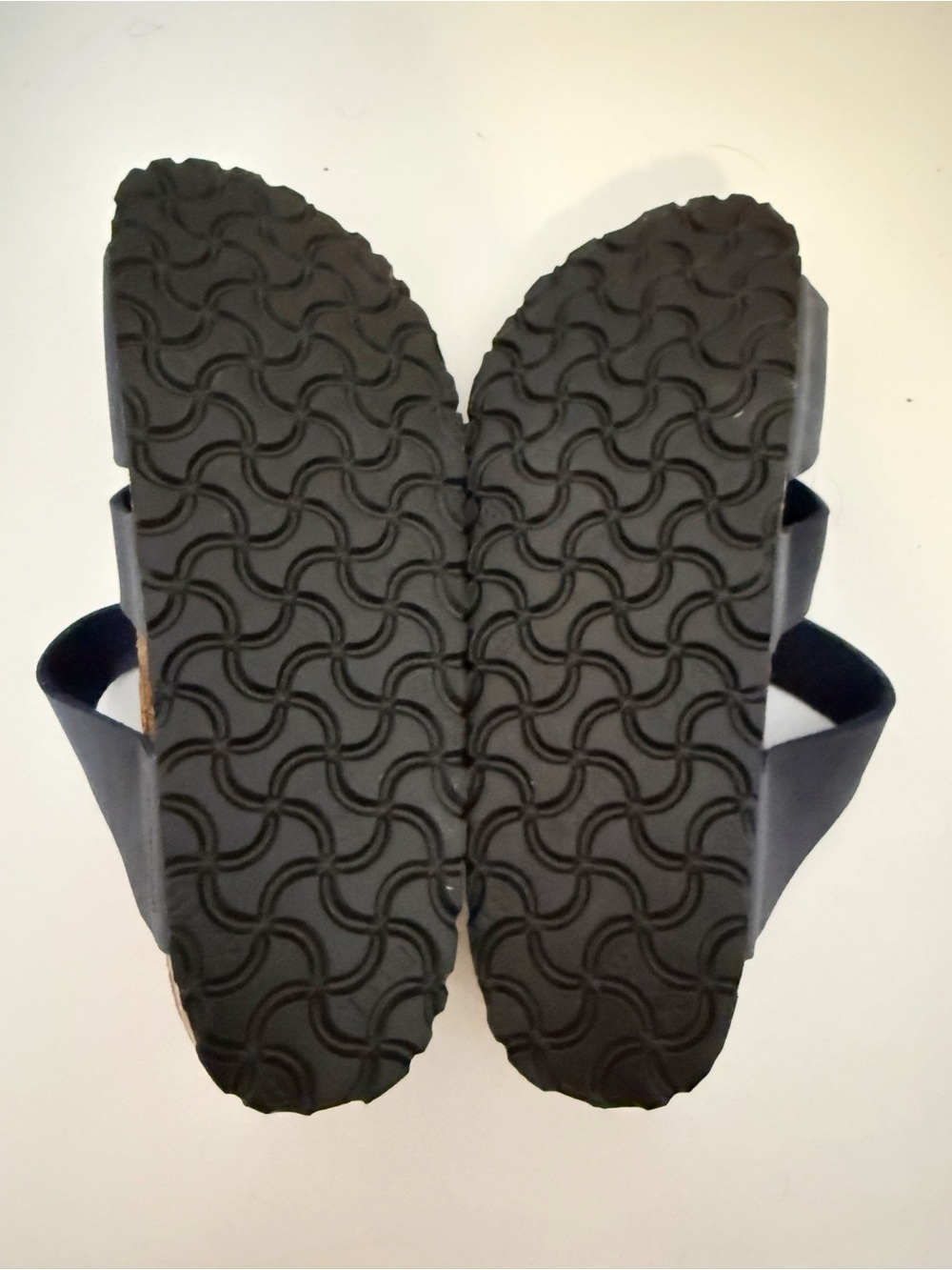 New Birkenstock Pisa Leather Orthopedic Sandals Slides Navy 37 - Picture 6 of 6